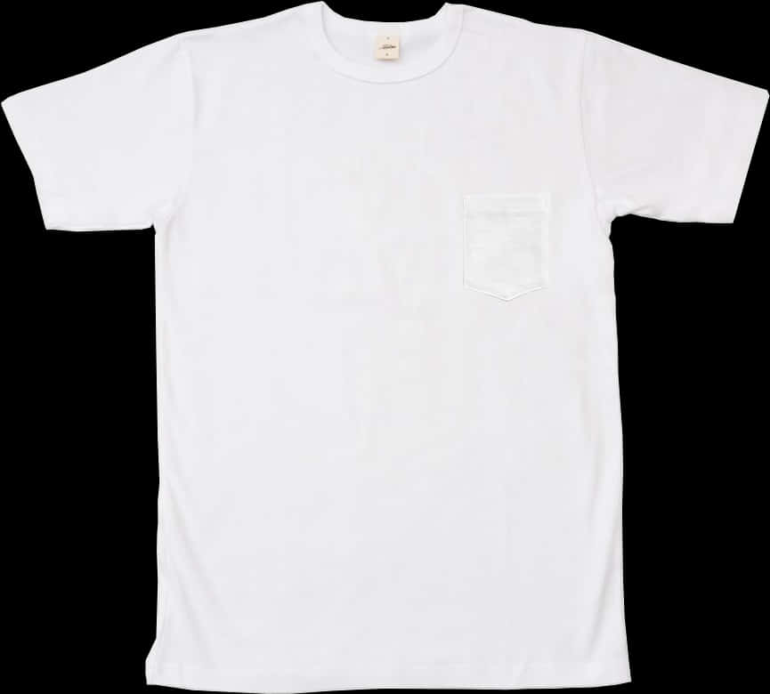 A White T-shirt With A Pocket