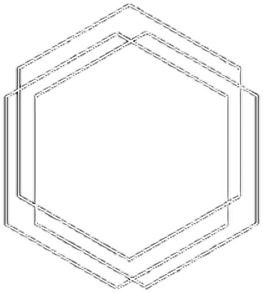 A White Hexagon On A Black Background
