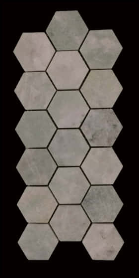 A Close Up Of A Hexagon Tile