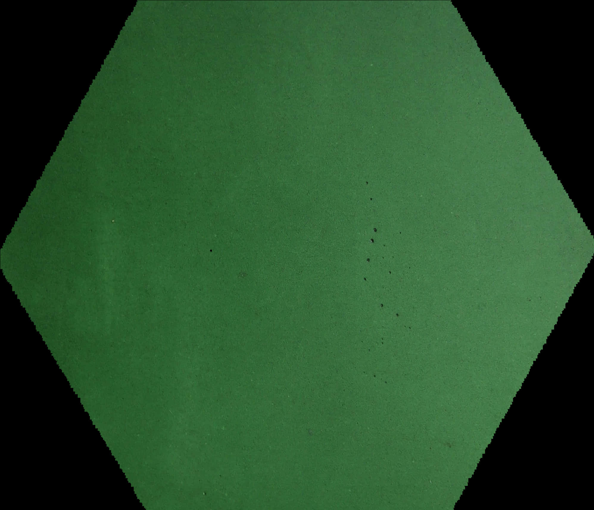 A Green Hexagon With Black Border