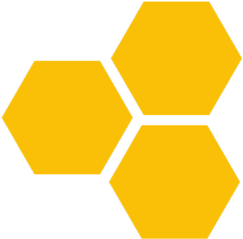 A Yellow Hexagons On A Black Background