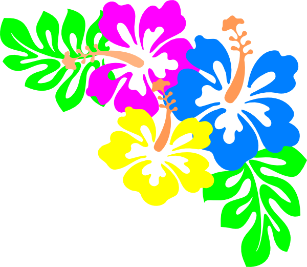 Hibiscus Clip Art - Transparent Hawaiian Flowers Clip Art, Hd Png Download