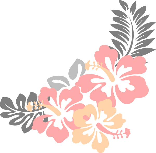 A Group Of Flowers On A Black Background