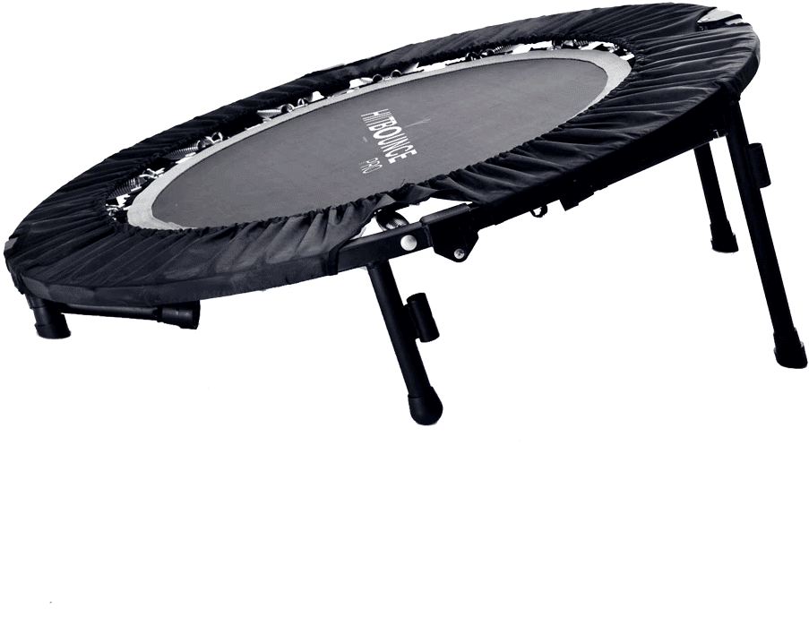 A Black Trampoline With A Black Background