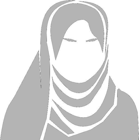 A Black And White Image Of A Woman Wearing A Scarf