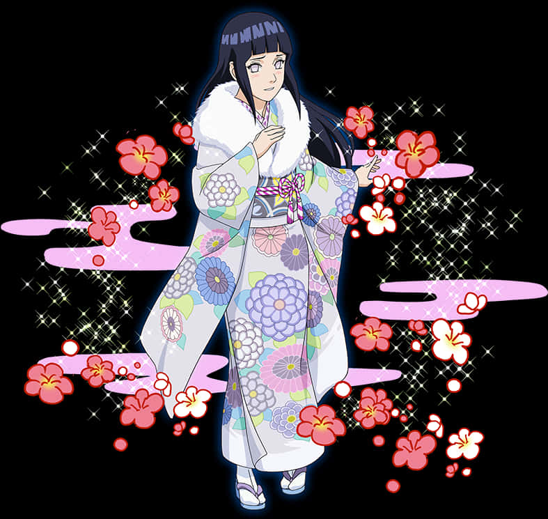 Hinata Hyuga , Png Download - Hinata Kimono, Transparent Png