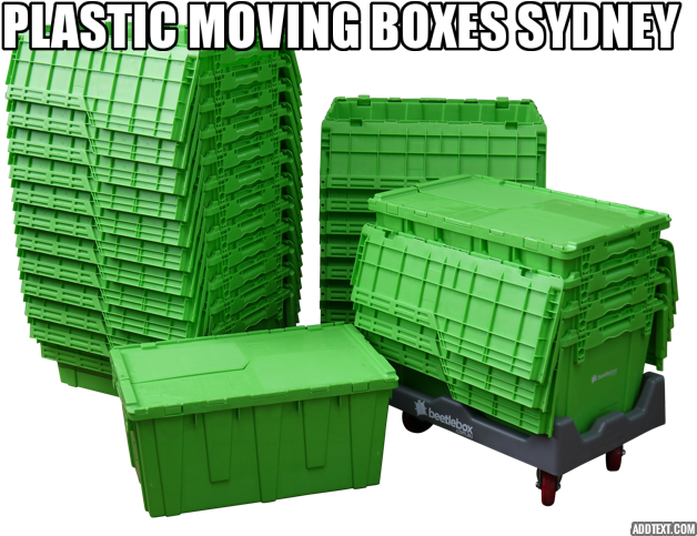 A Stack Of Green Plastic Boxes