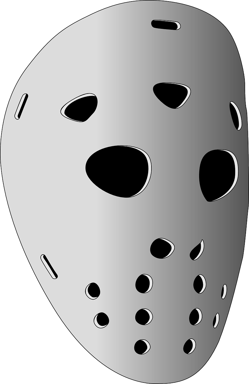 A White Mask With Holes