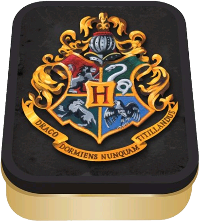 A Metal Box With A Crest