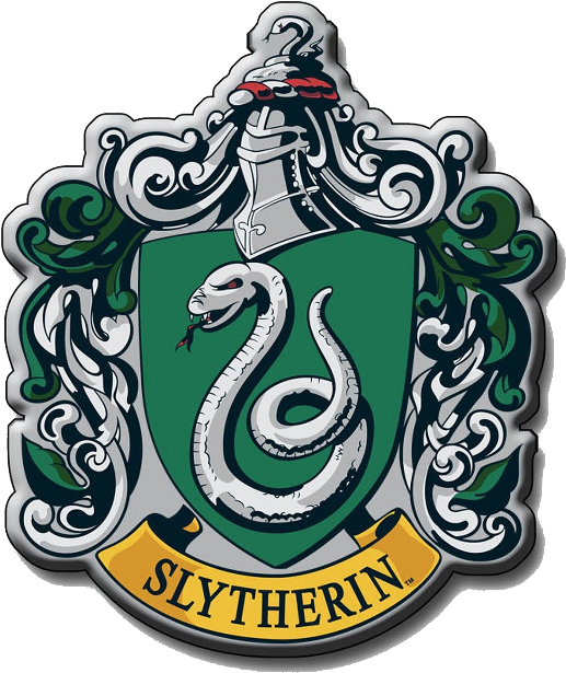 A Green And White Crest With A Snake And A Sword