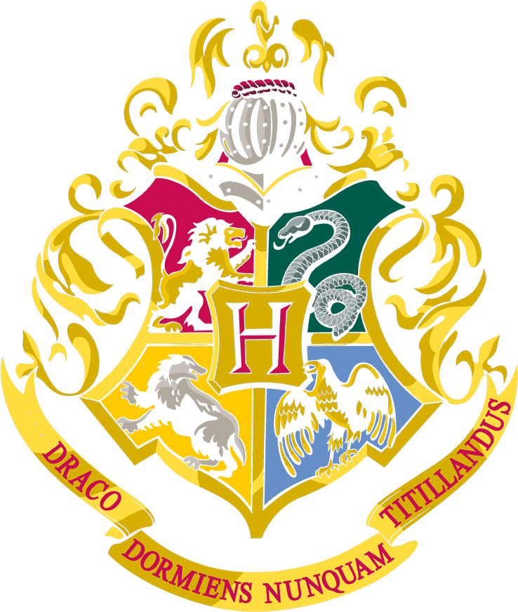 A Colorful Crest With Lions And Snakes