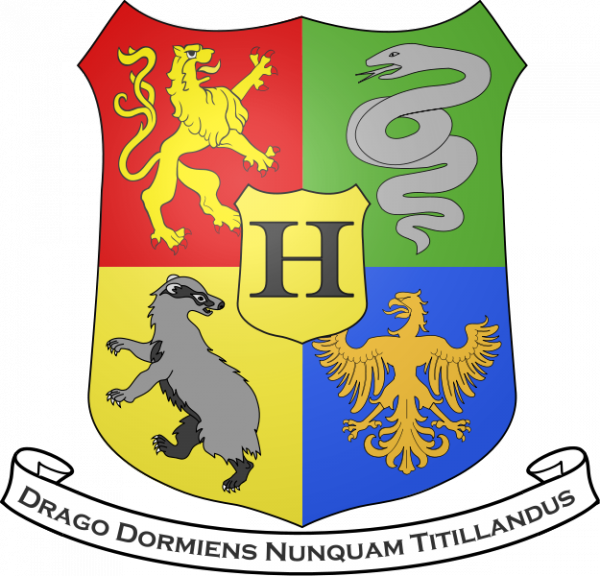 A Colorful Shield With Animals And A Letter