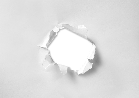 A Hole In A White Paper