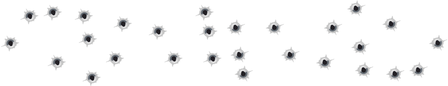 A Group Of Holes In A Black Background