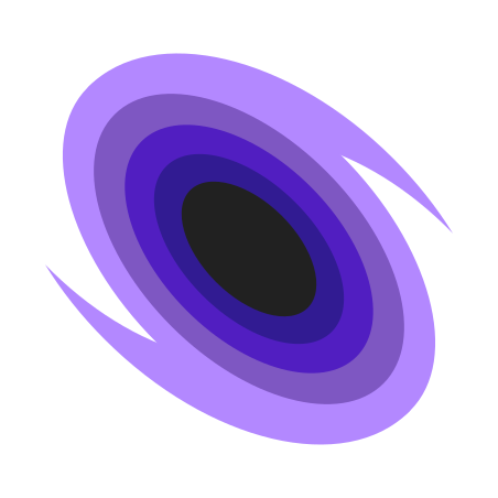 A Purple Circle With Black Center