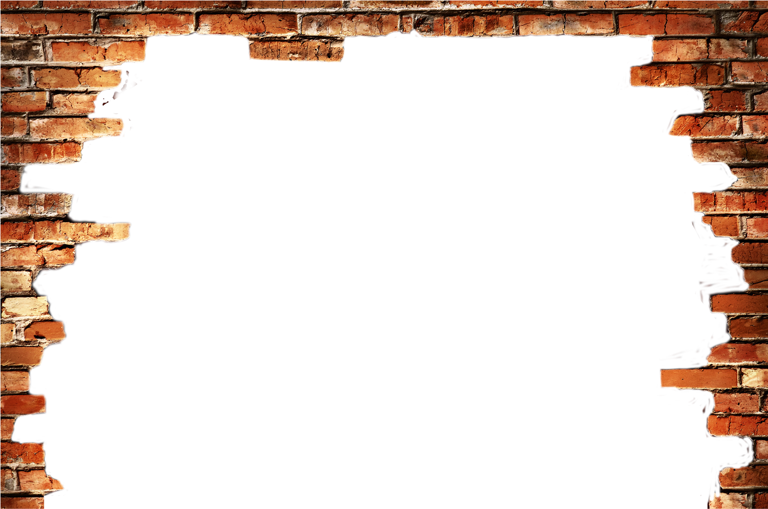 A Brick Wall With A Black Background