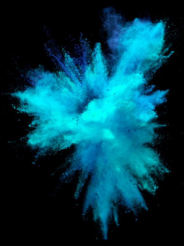 Blue Color Explosion Holi Background