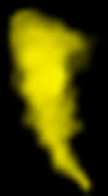 A Yellow Smoke On A Black Background