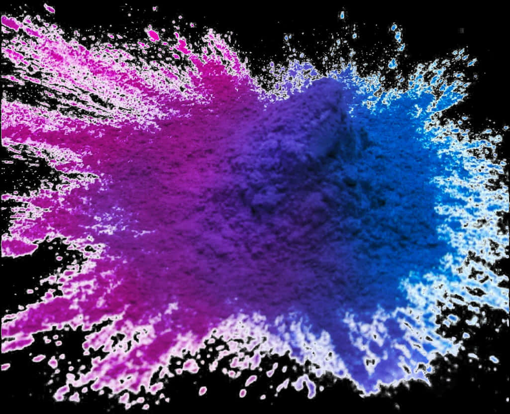 A Colorful Powder On A Black Background