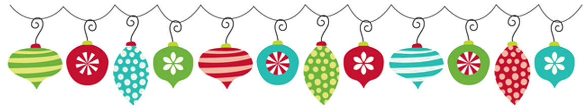 A Line Of Ornaments On A String