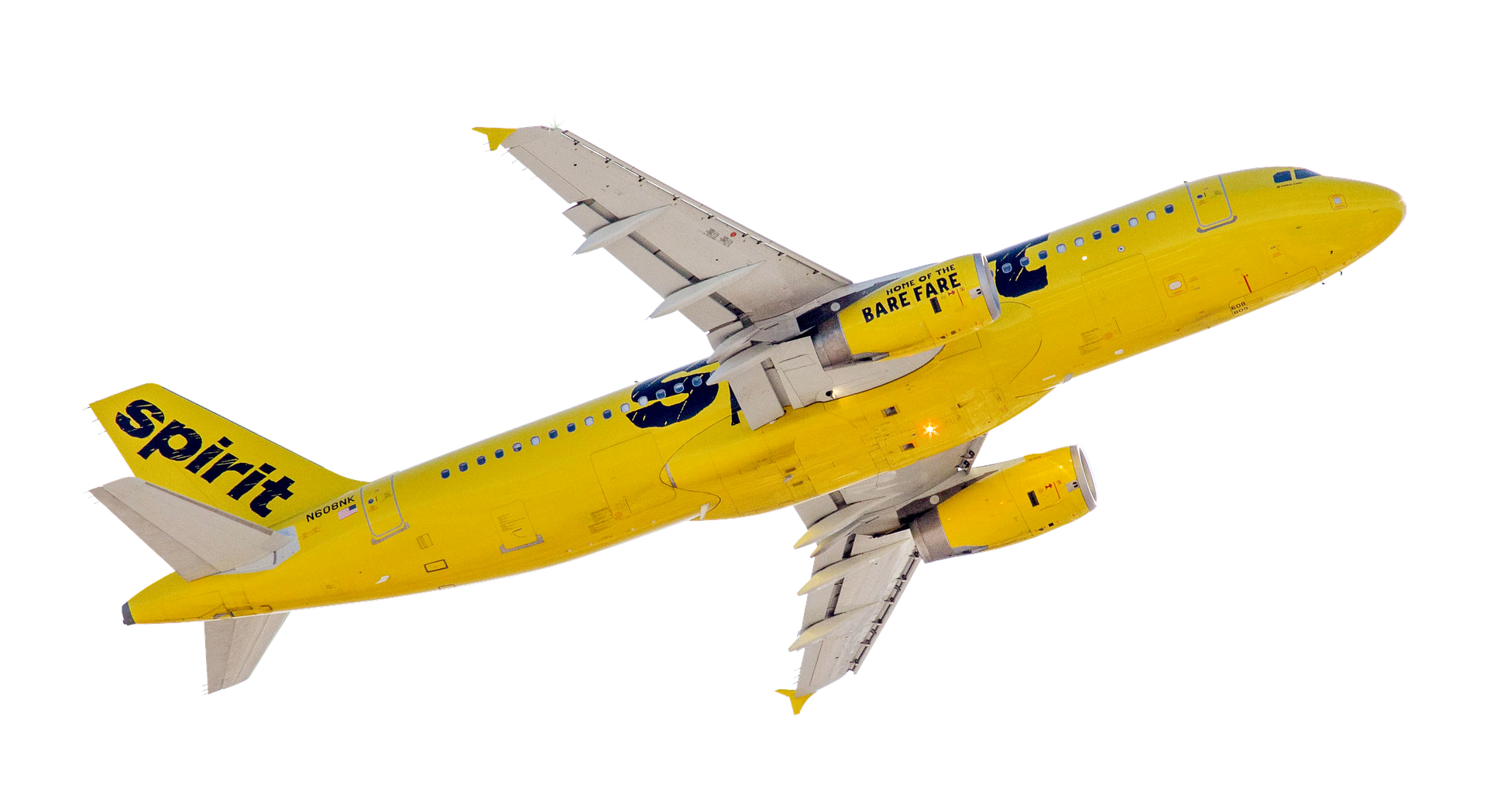 A Yellow Airplane In The Sky
