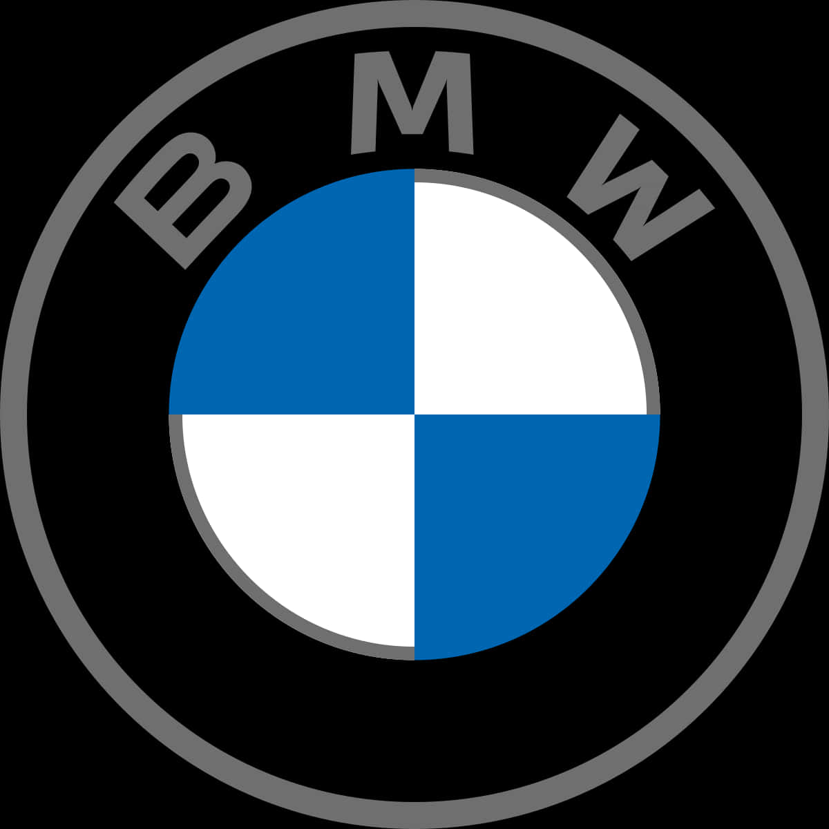 Hollow Gray Official Bmw Logo