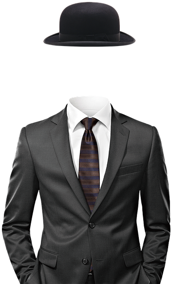 A Suit And Tie With A Black Background