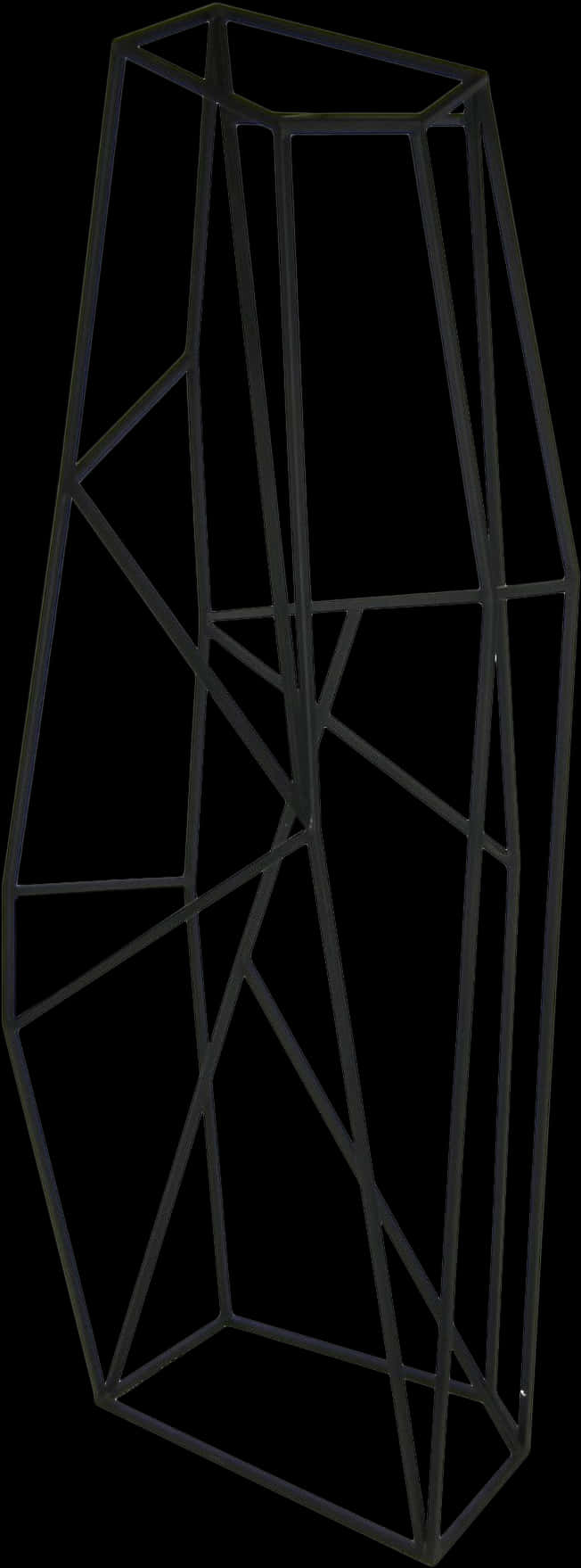 A Black Metal Structure With Black Background