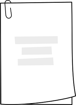 A White Paper With A Black Border