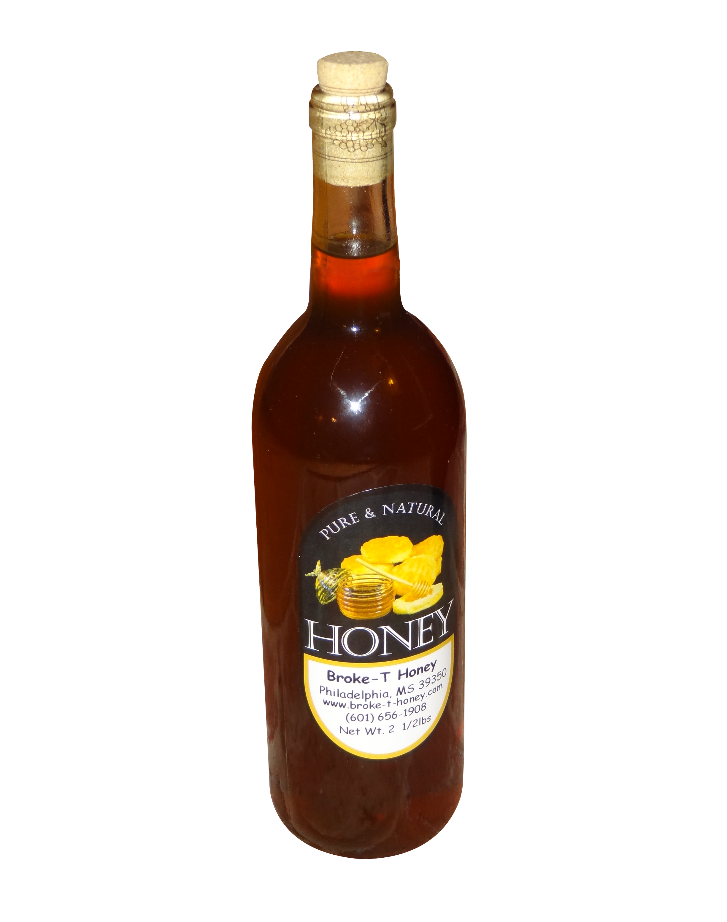 A Bottle Of Honey With A Label