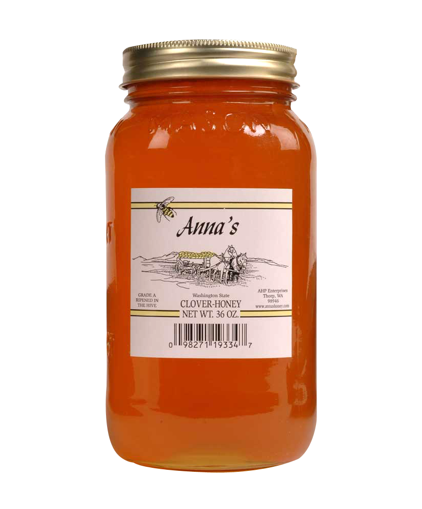 A Jar Of Honey With A Label