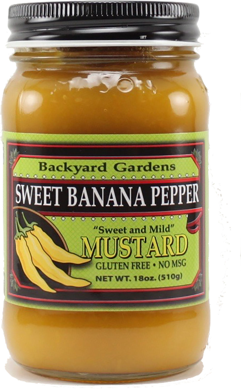 A Jar Of Mustard With A Label