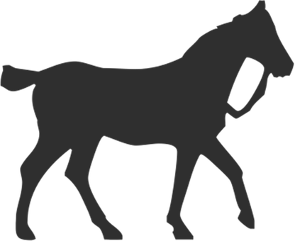 A Silhouette Of A Horse