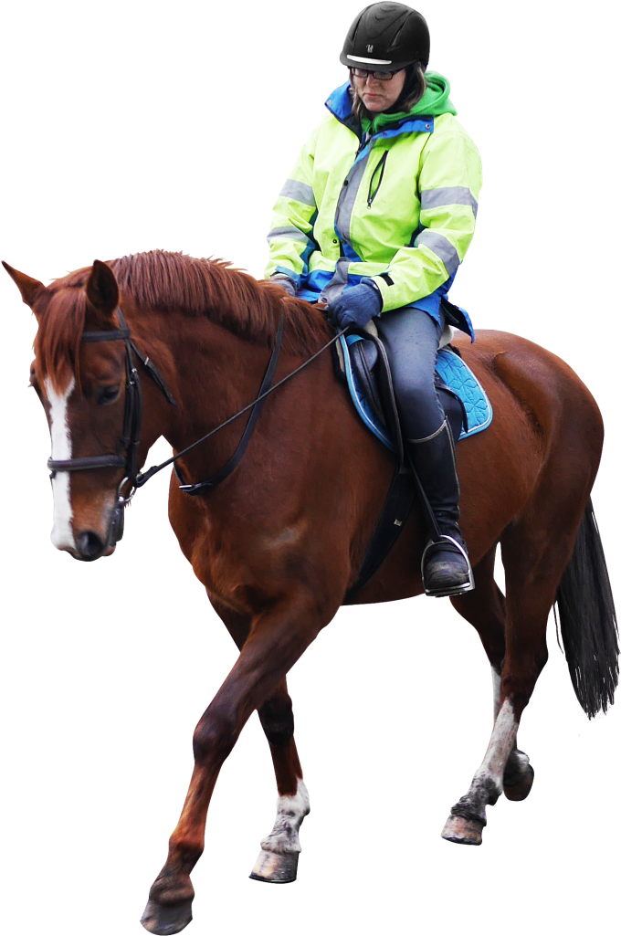 A Person Riding A Horse