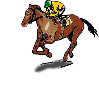 A Horse With Jockey On It