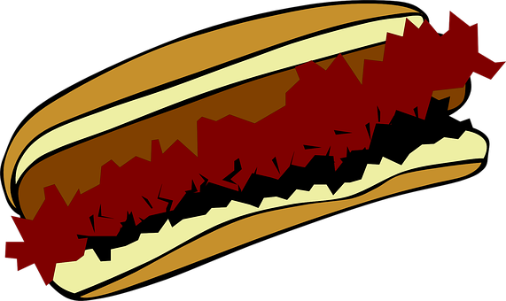 A Hot Dog With Red Toppings