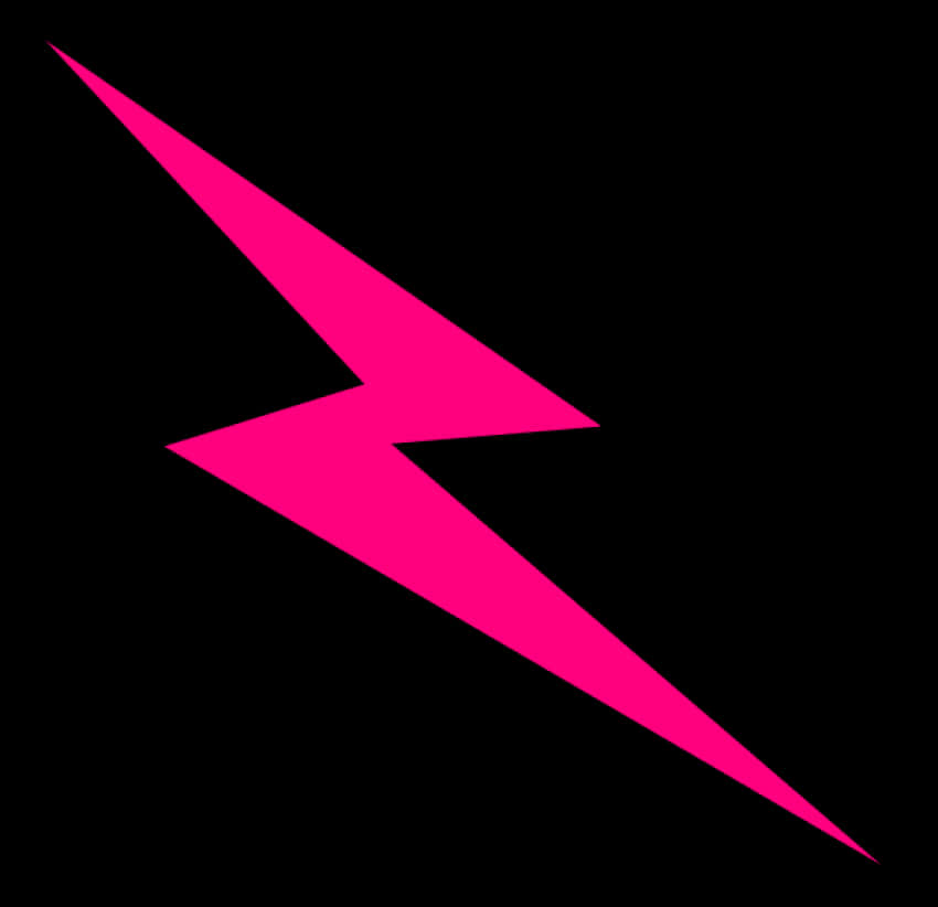 Hot Pink Lightning Bolt