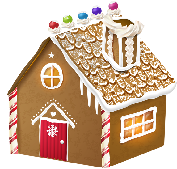A Gingerbread House With Frosting
