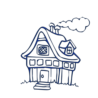A Drawing Of A House