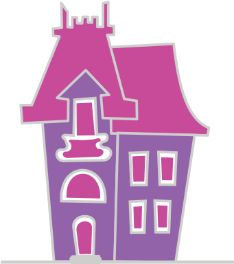 A Purple And Pink House