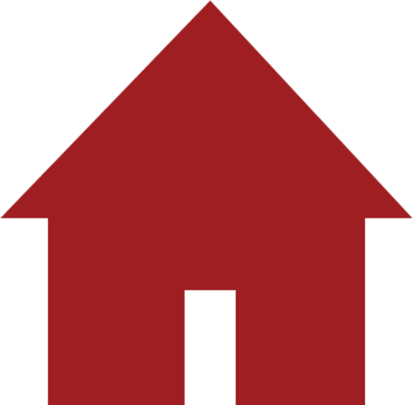 A Red House With A Black Background
