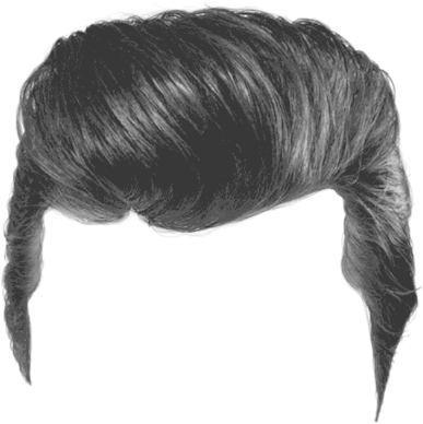 A Wig With A Black Background