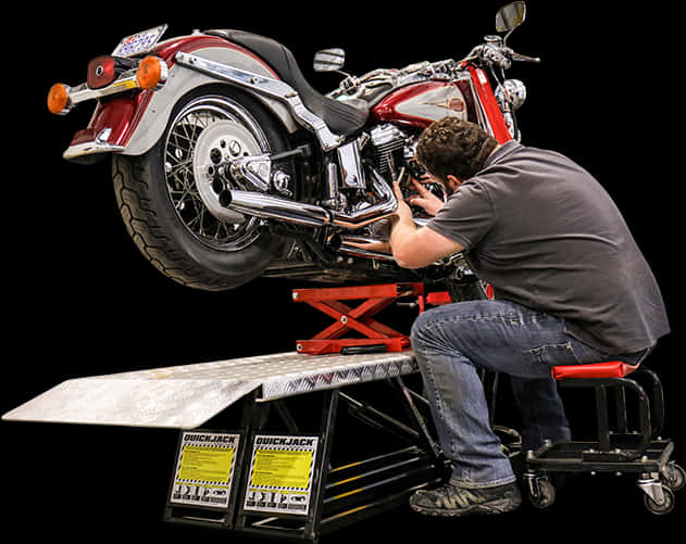 How To Lift The Front Wheel Of A Motorcycle - Best Motorcycle Jack For Harley, Hd Png Download