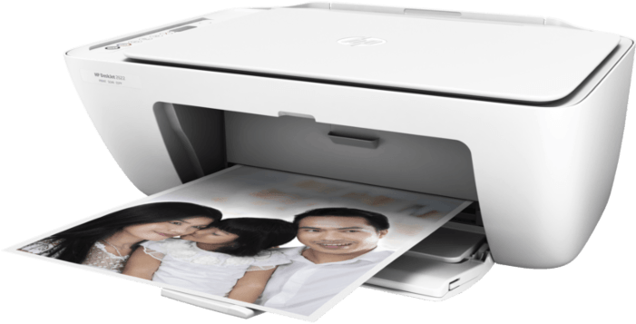 A Printer With A Picture Of A Couple Of People