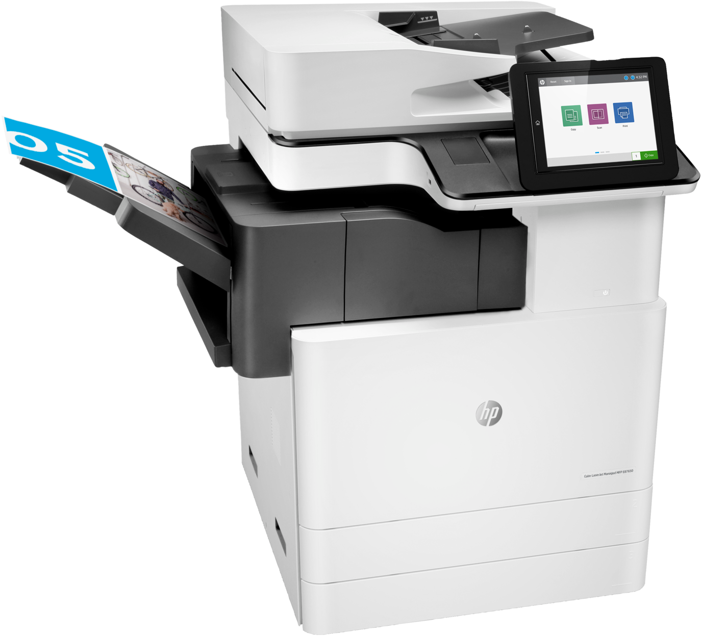 A White And Grey Printer With A Screen