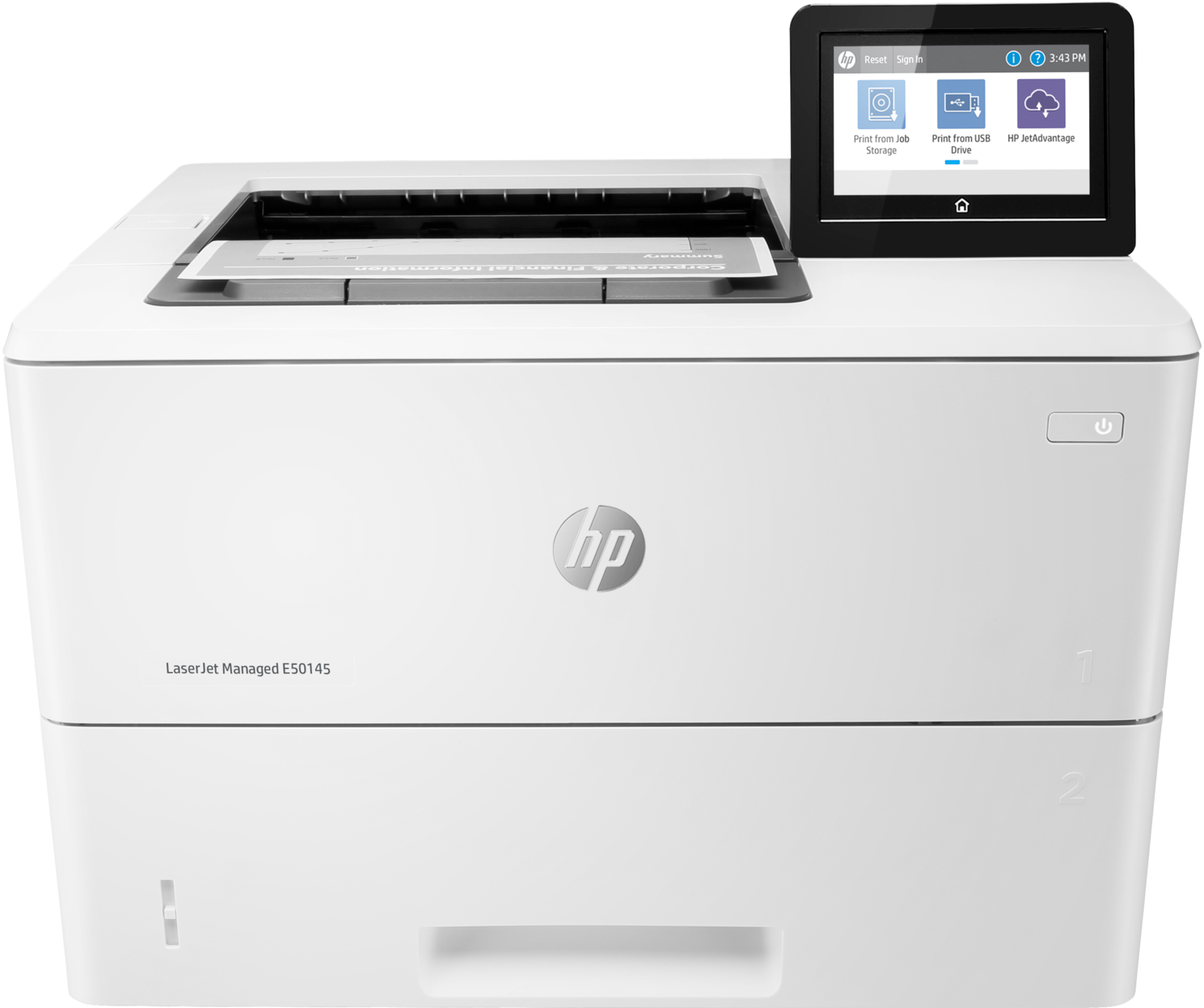 A White Printer With A Screen On Top