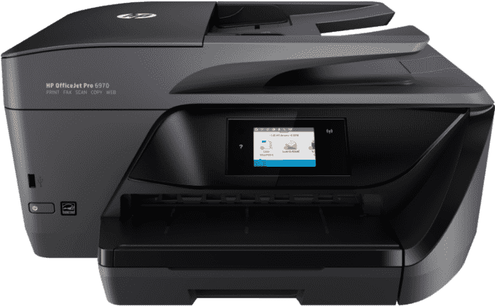 A Black Printer With A Screen