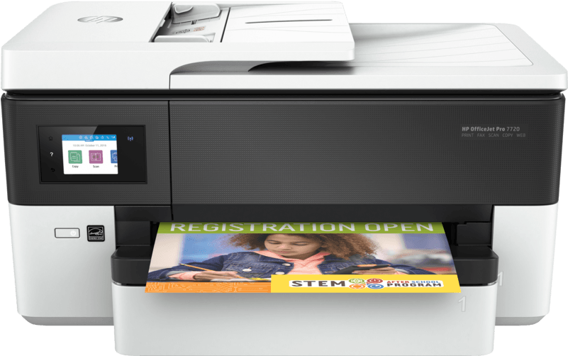 A Printer With A Picture Of A Woman