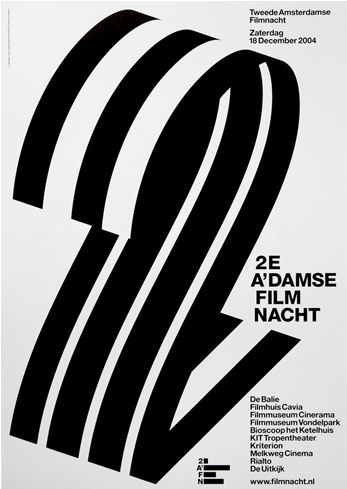 A Poster With Black Lines