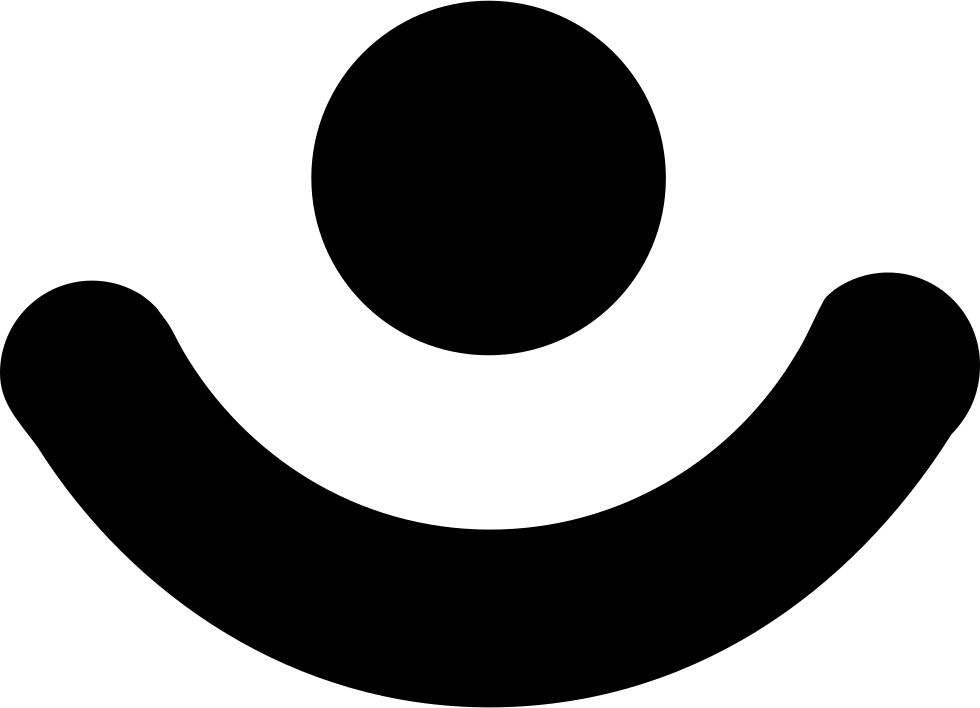 A Black And White Image Of A Half Circle